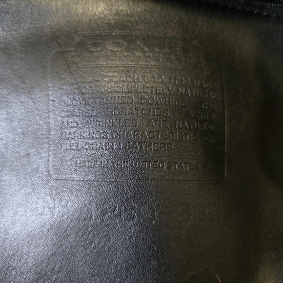 Coach Black Leather Tote with Charm - Picture 11 of 11